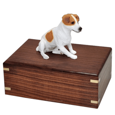 Sitting Jack Russell Doggy Urns